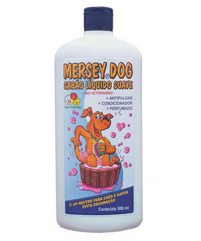 SHAMPOO MERSEY DOG ANTI PULGA 500ML Mundo Animal