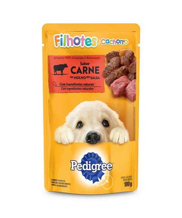 PEDIGREE SACHE JUNIOR CARNE AO MOLHO 100 GR