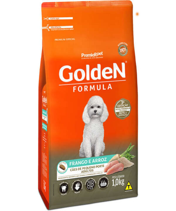 GOLDEN ADULTO MINI BITS FRANGO E ARROZ 1 KG