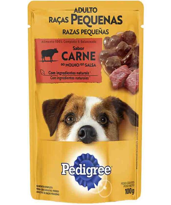 PEDIGREE SACHE RAÇAS PEQUENAS CARNE AO MOLHO 100 GR