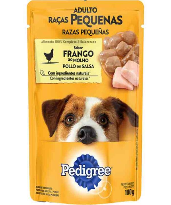 PEDIGREE SACHE RAÇAS PEQUENAS FRANGO AO MOLHO 100 GR