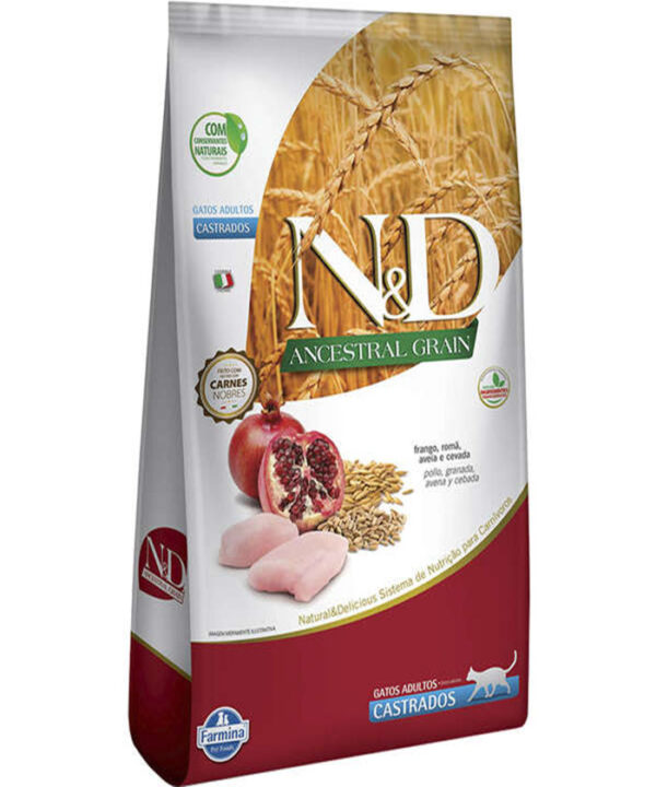 N&D ANCESTRAL GRAIN FELINE FRANGO CASTRADO 1,5 KG