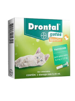 DRONTAL SPOTON GATOS (0,35 ML) 0,5 KG A 2,5 KG