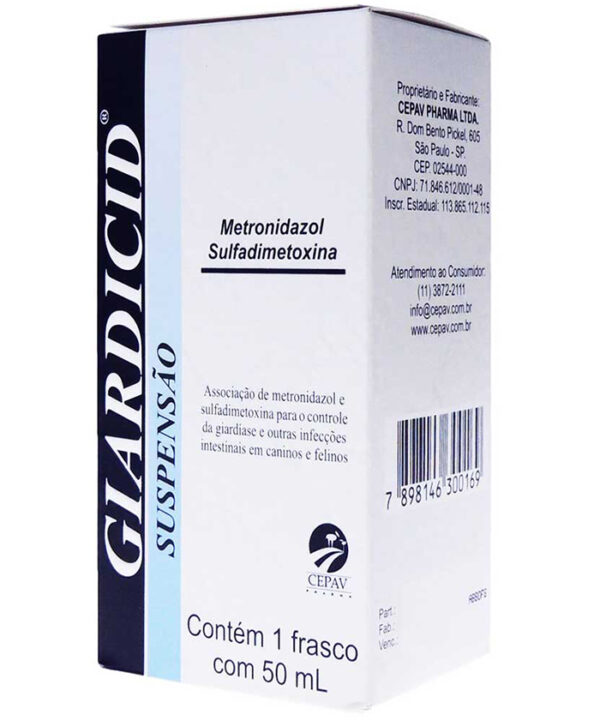 GIARDICID SUSPENÇÃO 50 ML