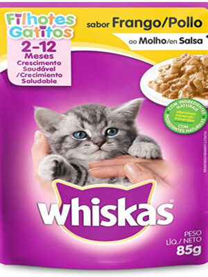 WHISKAS SACHE FILHOTE FRANGO AO MOLHO 85 GR