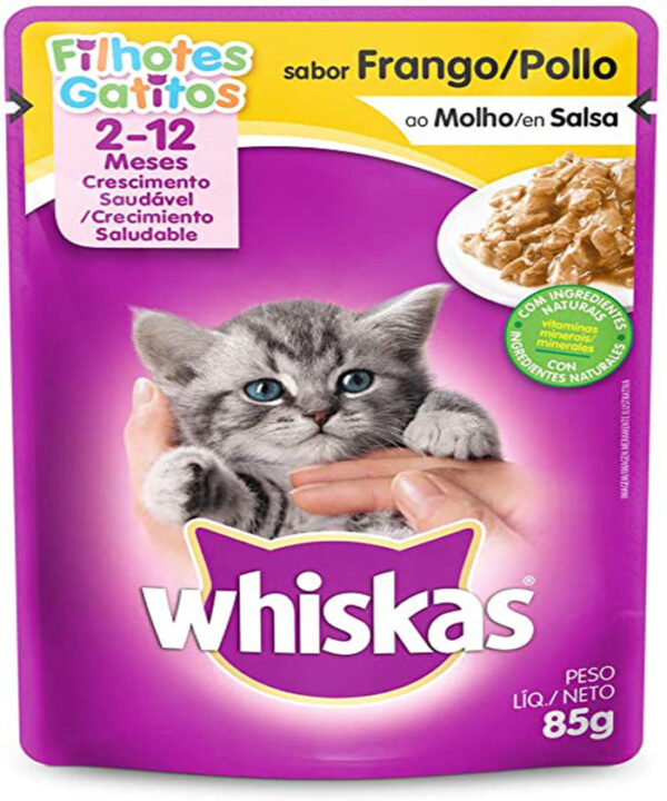 WHISKAS SACHE FILHOTE FRANGO AO MOLHO 85 GR
