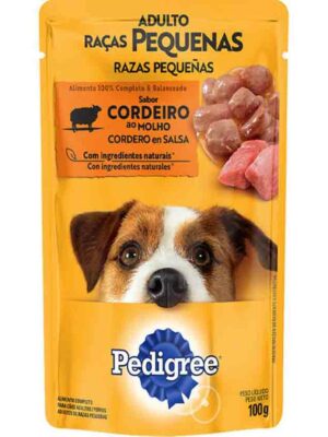 PEDIGREE SACHE RAÇAS PEQUENAS CORDEIRO AO MOLHO 100G