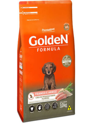 GOLDEN FILHOTE MINI BITS FRANGO E ARROZ 3 KG