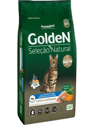 GOLDEN GATOS CASTRADOS SELEÇÃO NATURAL ABOBORA 3 KG