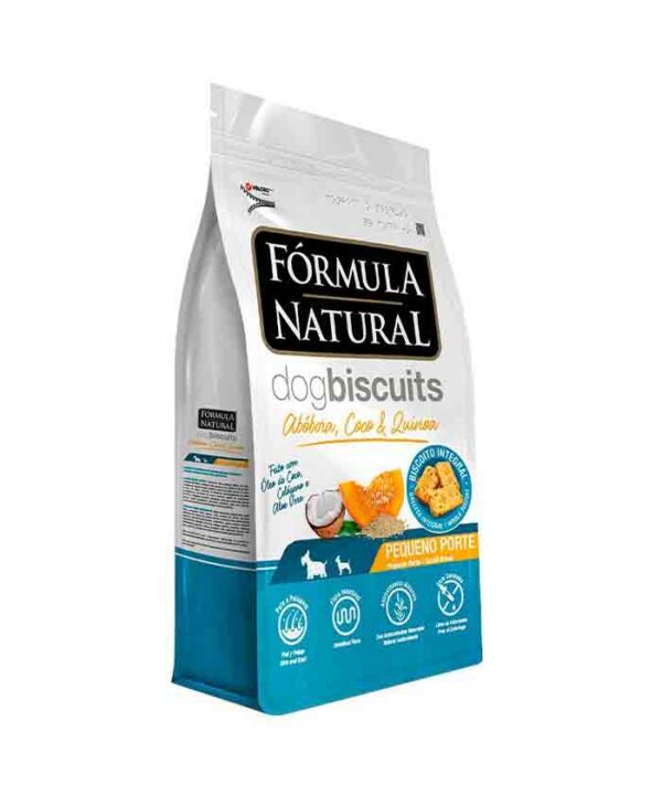 FORMULA NATURAL DOG BISCUITS ABOBORA,COCO E QUINOA PP 250GR