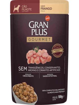 GRAN PLUS SACHE CAO FILHOTE FRANGO 100 GR