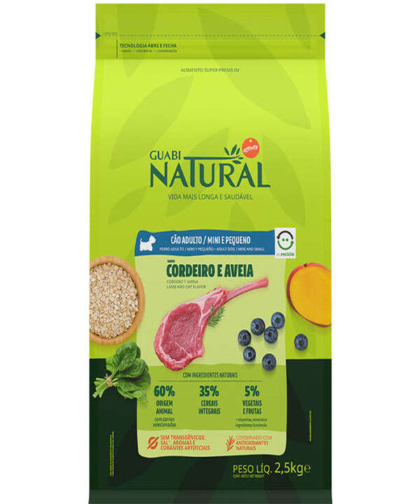 GN CAES PEQUENO CORDEIRO E AVEIA 2,5 KG