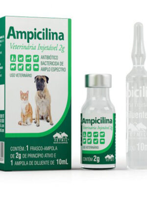 AMPICILINA INJETAVEL 2 GR 10 ML