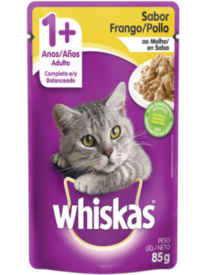 WHISKAS SACHE FRANGO AO MOLHO ADULTO 85 GR