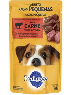 PEDIGREE SACHE RAÇAS PEQUENAS CARNE AO MOLHO 100 GR