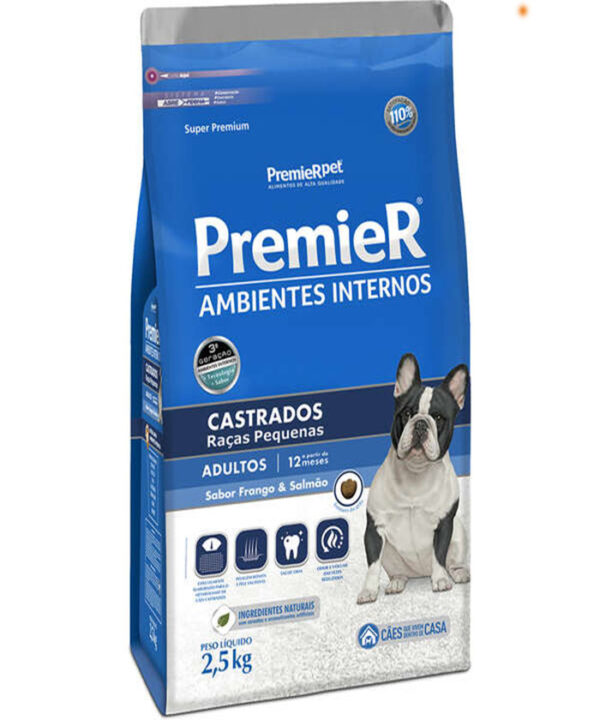 PREMIER ADULTO AMBIENTES INTERNO CASTRADOS 2,5 KG
