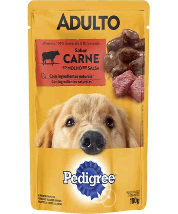 PEDIGREE SACHE ADULTO CARNE AO MOLHO 100G
