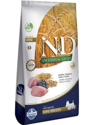 N&D ANCESTRAL GRAIN CANINE CORDEIRO MINI 2,5 KG