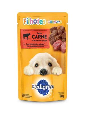 PEDIGREE SACHE JUNIOR CARNE AO MOLHO 100 GR