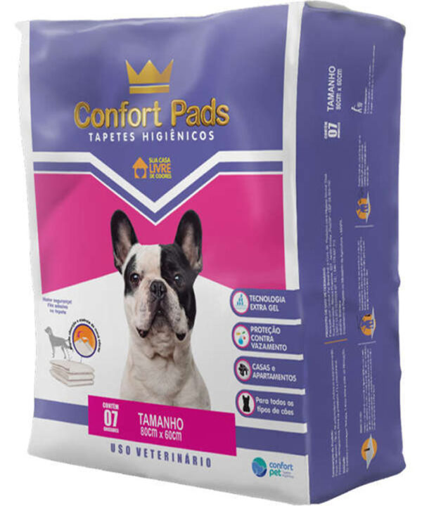 TAPETE HIGIENICO CONFORT PADS 80X60 C/07 UN