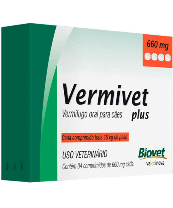 VERMIVET PLUS 10 KG 4 COMPRIMIDOS