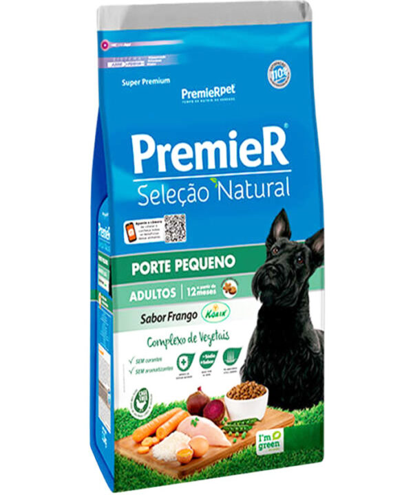 PREMIER SELEÇÃO NATURAL RAÇAS PEQUENAS ADULTO 2,5 KG
