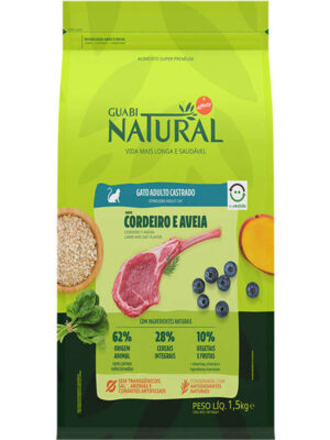 GN GATO CASTRADOS CORDEIRO E AVEIA 1,5 KG