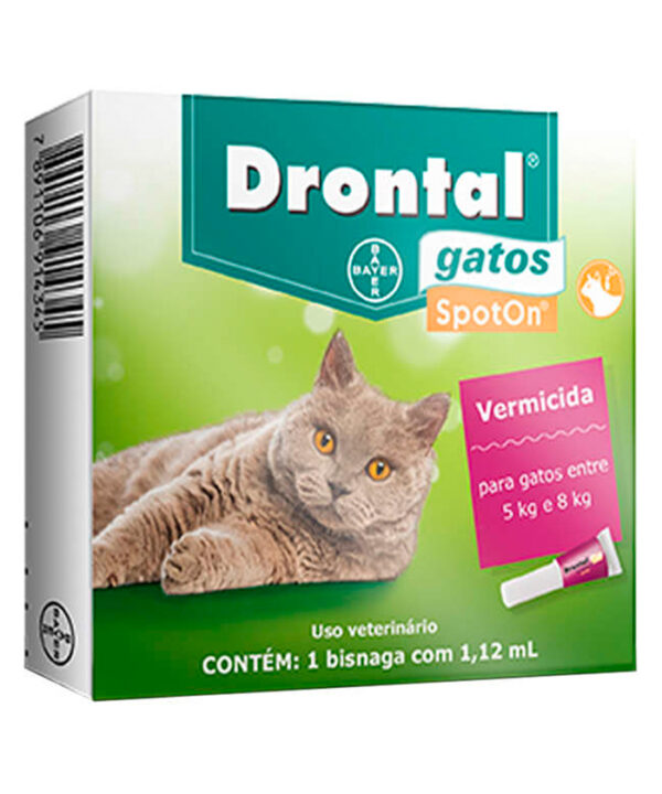DRONTAL SPOTON GATOS( 1,12 ML) 5 KG A 8 KG