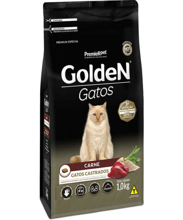 GOLDEN GATOS CASTRADOS CARNE 1 KG