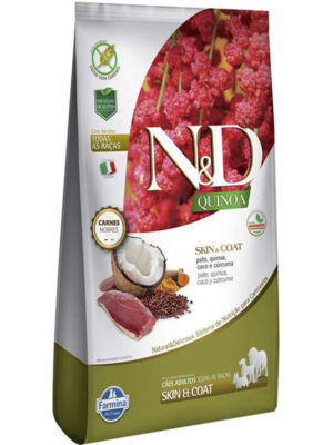 N&D QUINOA CANINE ADULT MINI PELE E PELO PATO 2,5 KG