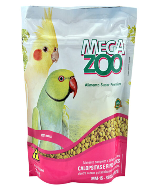 MEGAZOO EXTRUSADA CALOPSITA E RING-NECKS 300G
