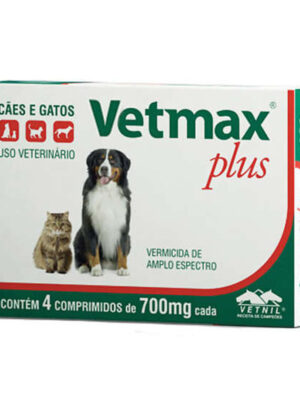 VETMAX PLUS 700 MG 4 COMPRIMIDOS