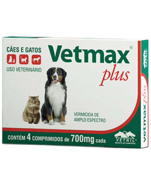 VETMAX PLUS 700 MG 4 COMPRIMIDOS
