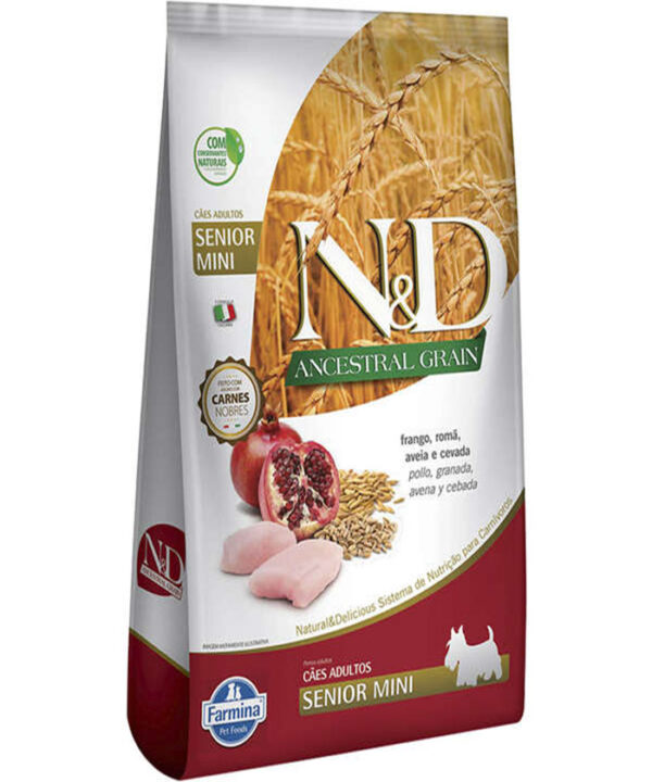 N&D ANCESTRAL GRAIN CANINE FRANGO SENIOR MINI 2,5 KG