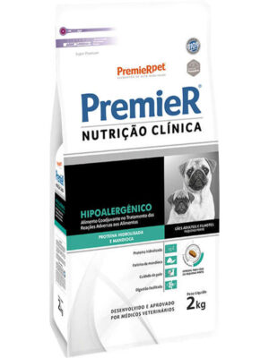 PREMIER HIPOALERGENICO PROTE. HIDRO.E MANDIOCA P.P CAES 2 KG
