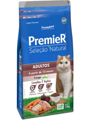 PREMIER GATOS ADULTOS SELEÇÃO NATURAL 1,5 KG