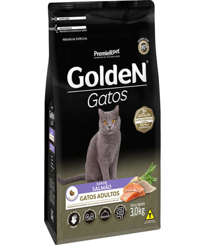 GOLDEN GATOS SALMÃO 3 KG