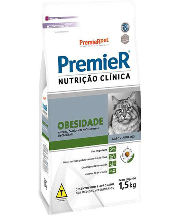 PREMIER GATOS OBESIDADE 1,5KG