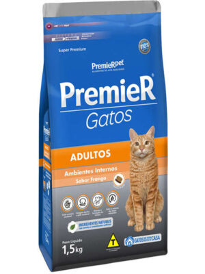 PREMIER GATOS ADULTOS FRANGO 1,5 KG