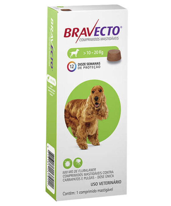 BRAVECTO CAES 10-20KG - 500 MG