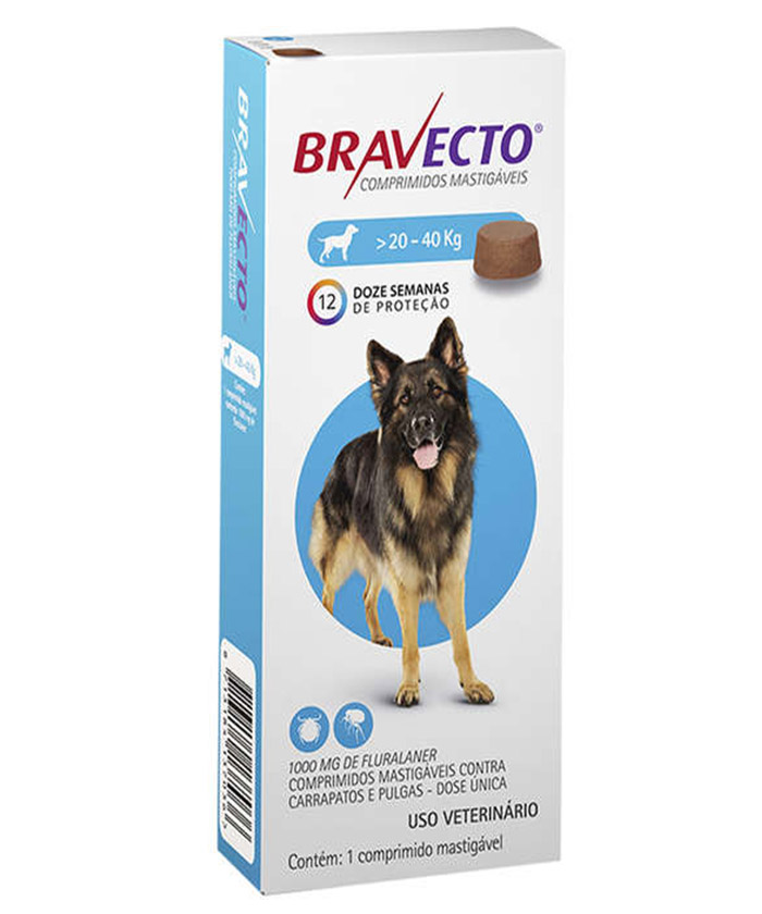 BRAVECTO CAES 20-40KG - 1000 MG