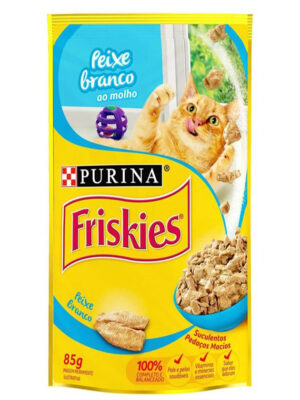 FRISKIES SACHE PEIXE BRANCO 85 GR