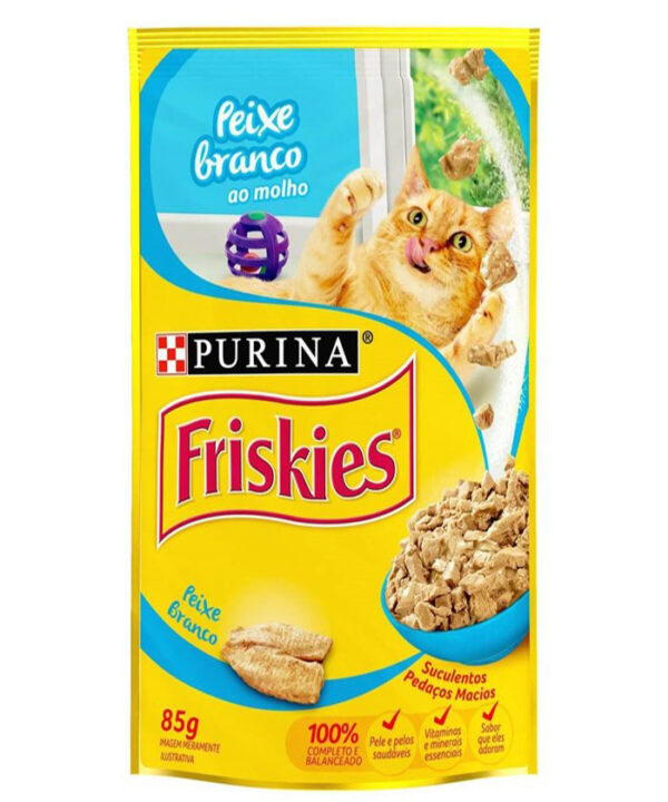 FRISKIES SACHE PEIXE BRANCO 85 GR