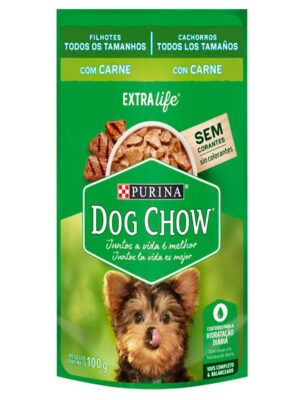 DOG CHOW SACHE FILHOTE CARNE E ARROZ 100 GR