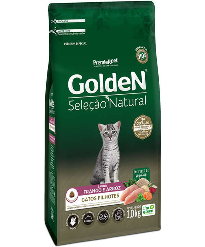 GOLDEN GATOS SELEÇÃO NATURAL FILHOTES 1 KG