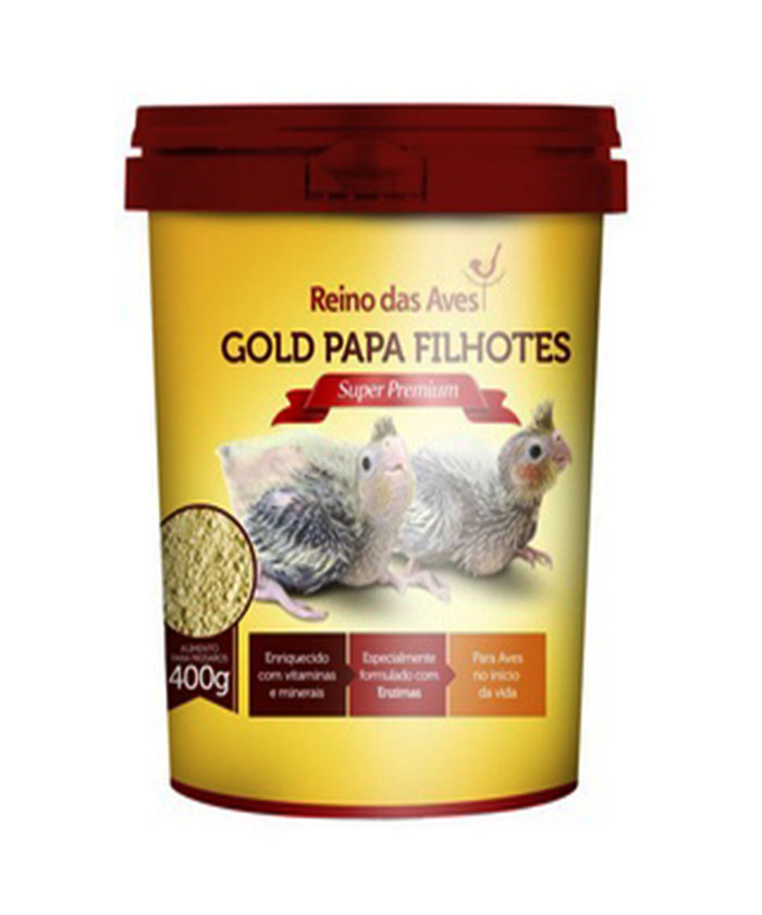 REINO DAS AVES PAPA DE FILHOTE 400 GR (C/SERINGA)