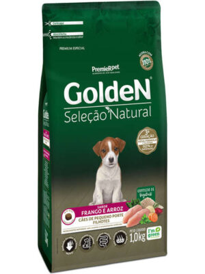 GOLDEN SELEÇÃO NATURAL CÃES FILHOTES MINI BITS 1 KG