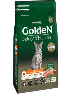GOLDEN GATOS SELEÇÃO NATURAL ADULTO 3 KG