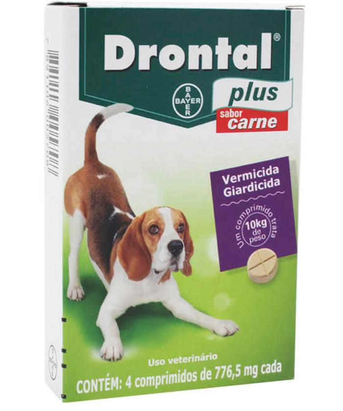 DRONTAL PLUS 10 KG 4 COMPRIMIDOS CARNE