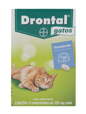DRONTAL GATOS 4 COMPRIMIDOS